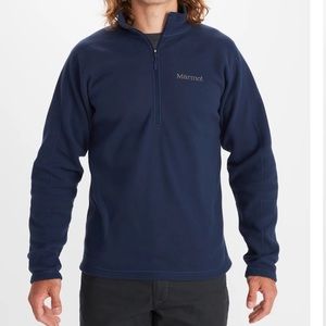 Marmot polartec navy half zip fleece